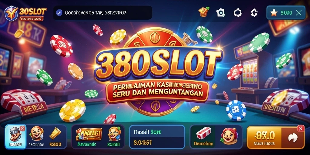 Screenshot utama 380SLOT menampilkan gameplay seru permainan Kasino.