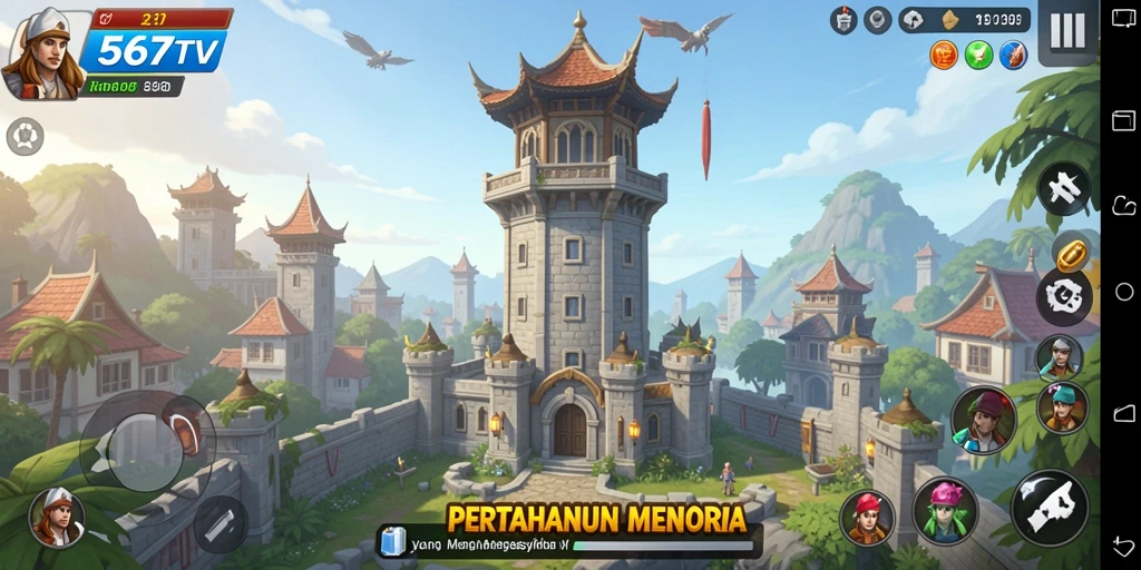 Tangkapan layar gameplay menara pertahanan 567TV yang mengasyikkan.