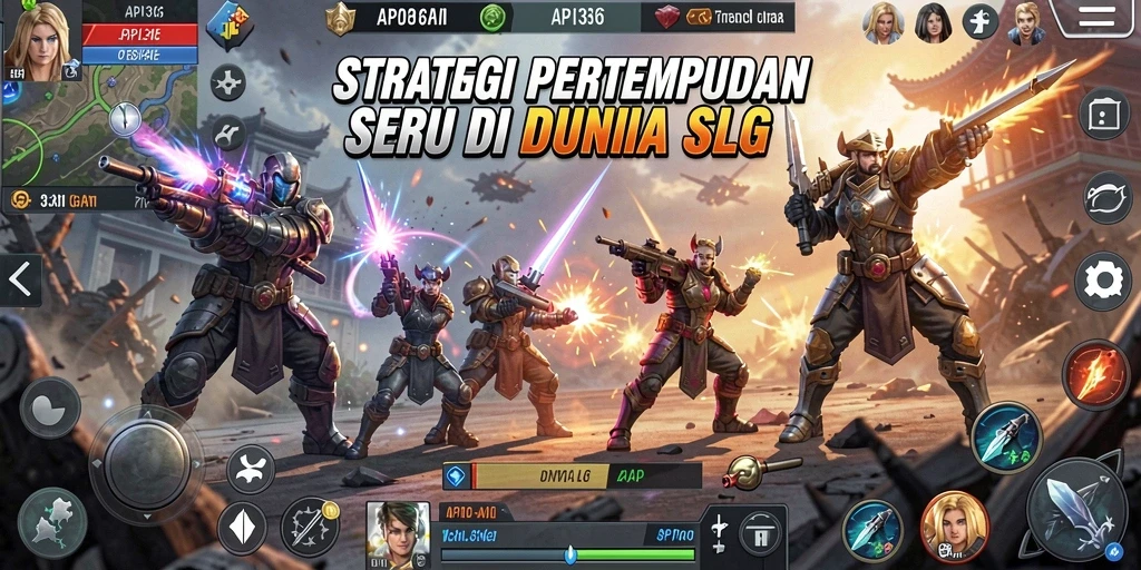Tampilan gameplay seru dalam API36 dengan strategi SLG yang mendalam.
