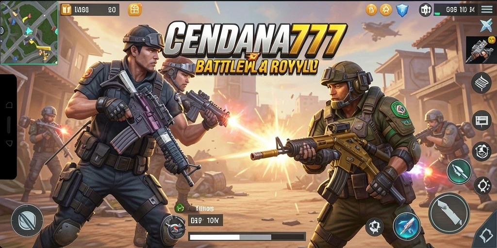 Gameplay seru dari CENDANA777 dalam mode Battle Royale