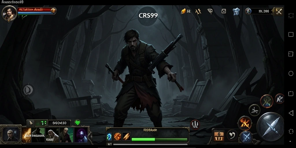 Tampilan fitur gameplay menakutkan dalam CRS99.
