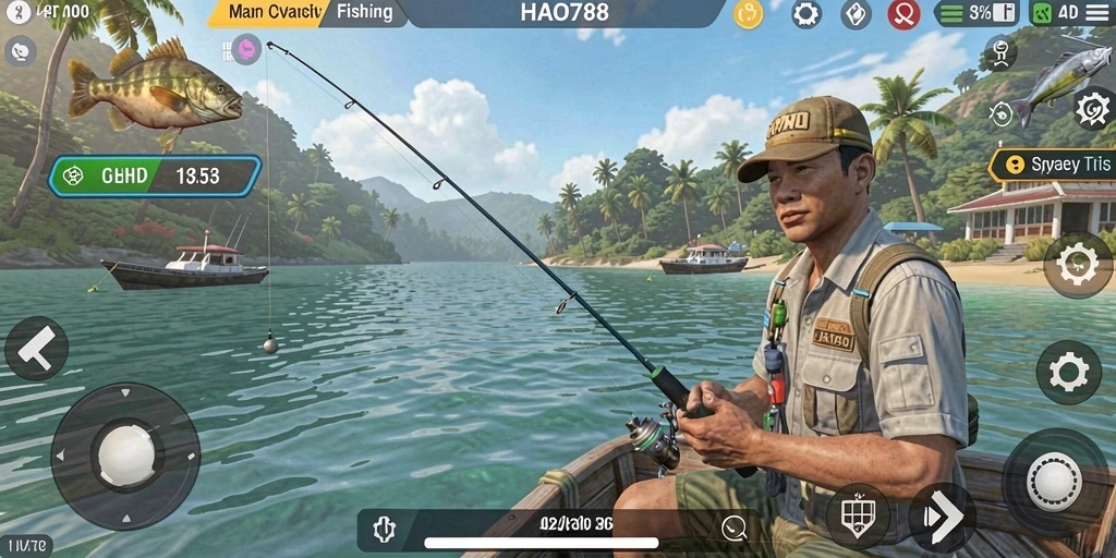 Gameplay menarik HAO788 dengan pengalaman memancing yang realistis.