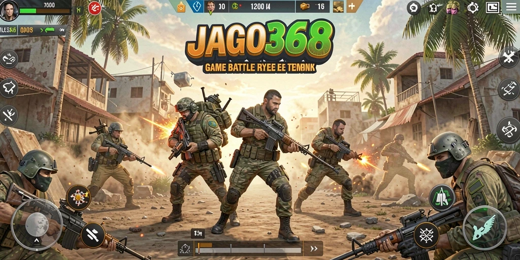 Tampilan gameplay intens di JAGO368 yang penuh aksi.
