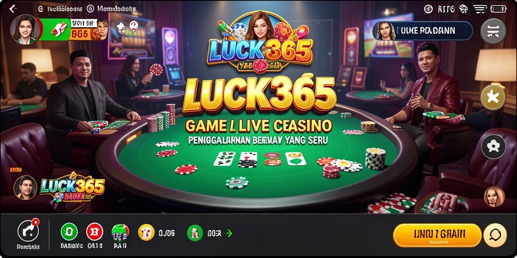 Gameplay Live Casino yang mendebarkan di LUCK365.