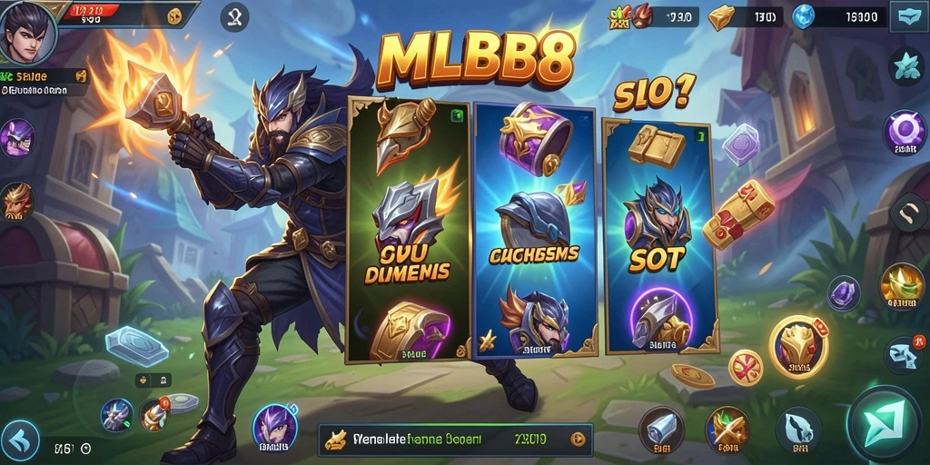 Tampilan gameplay MLBB8 yang menarik dan penuh warna.