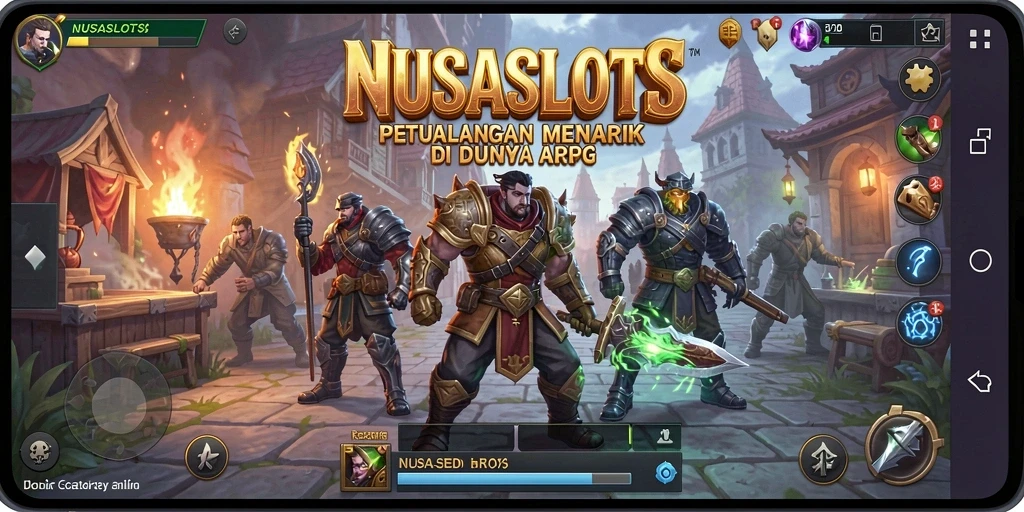 Tangkapan layar utama NUSASLOTS menampilkan aksi menarik dalam gameplay ARPG.