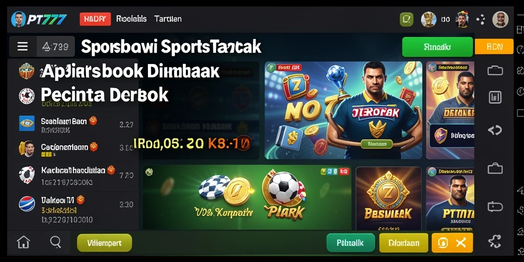 Tampilan gameplay PT777 dengan berbagai pilihan taruhan olahraga.