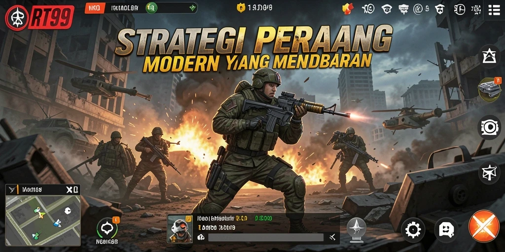 Tampilan gameplay menegangkan dan strategis di RT99.