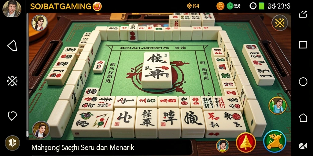 Tampilan menarik dari gameplay Mahjong SOBATGAMING.